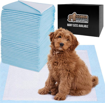 Gorilla Guard Disposable Puppy Training Pads 22x22 Inch 100 Count Absorbent Dog Pee Pads