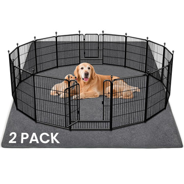 FURWEY Extra Large Washable Dog Pee Pads 2 Pack 72 x 72 Inch Reusable Waterproof Puppy Training Pads